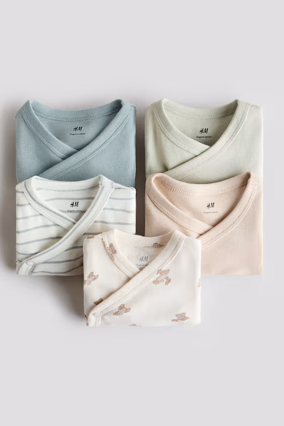 Набор из 5 боди из хлопка