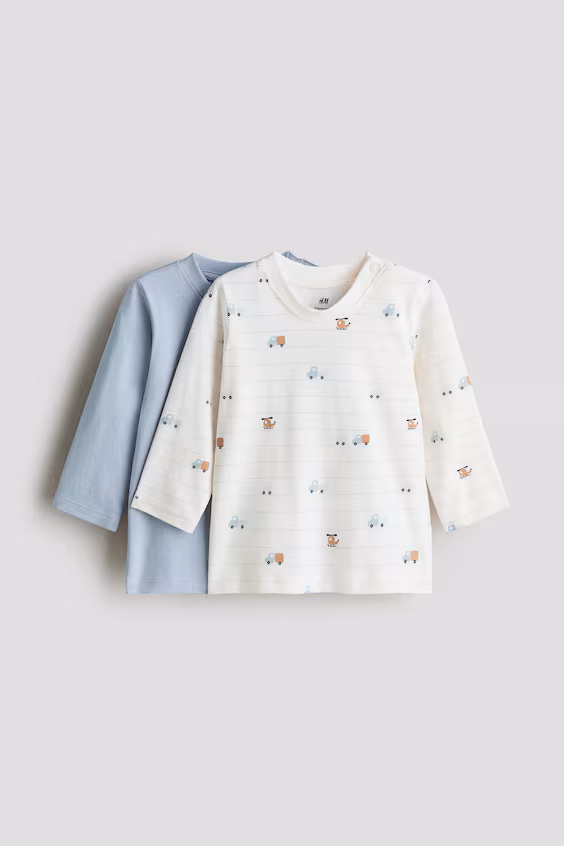 Набор из 2 свитеров с длинными рукавами из джерси