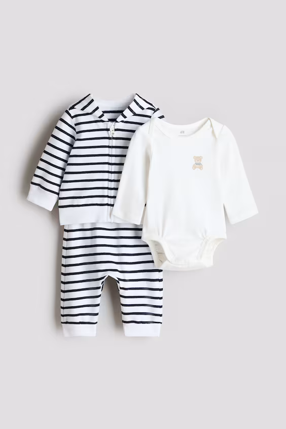 Набор из 3 хлопковых предметов одежды