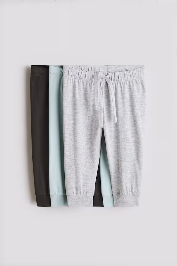 Набор из 3 брюк в стиле джоггер из хлопкового джерси