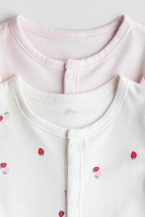 Набор из 2 пижам-комбинезонов из хлопка