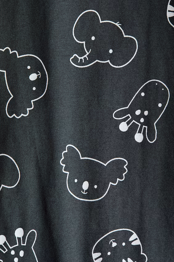 Пижама-комбинезон с принтом