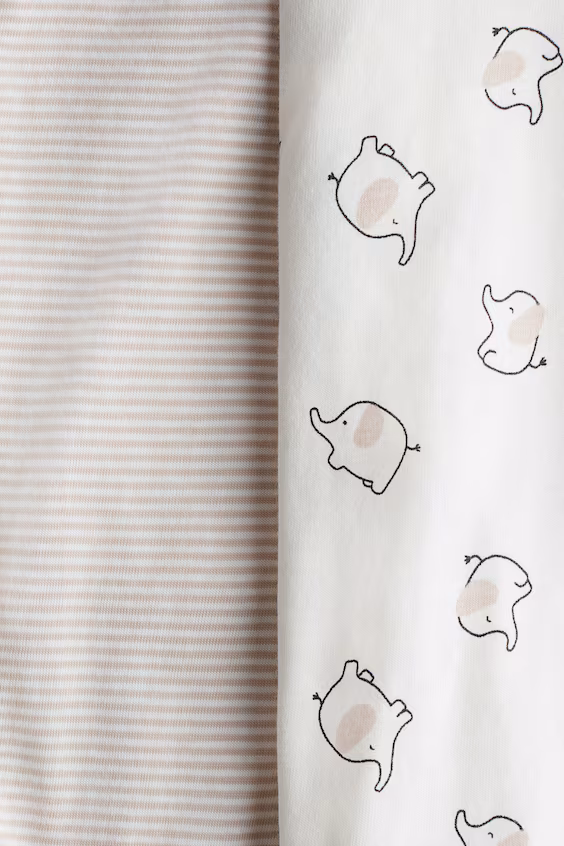 Набор из 2 пижам из хлопка с принтом