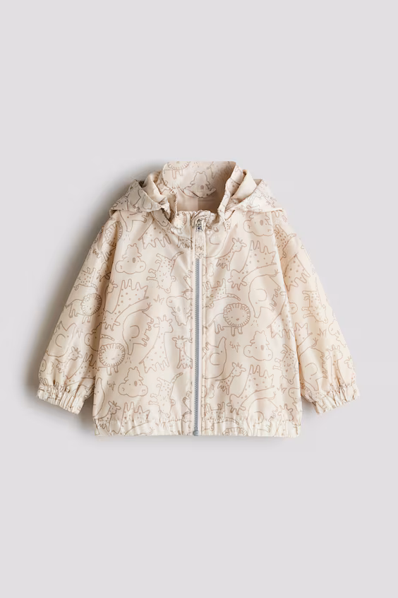 Пальто с принтом из легкой ткани h&m