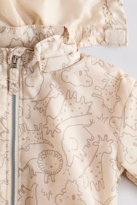 Пальто с принтом из легкой ткани h&m