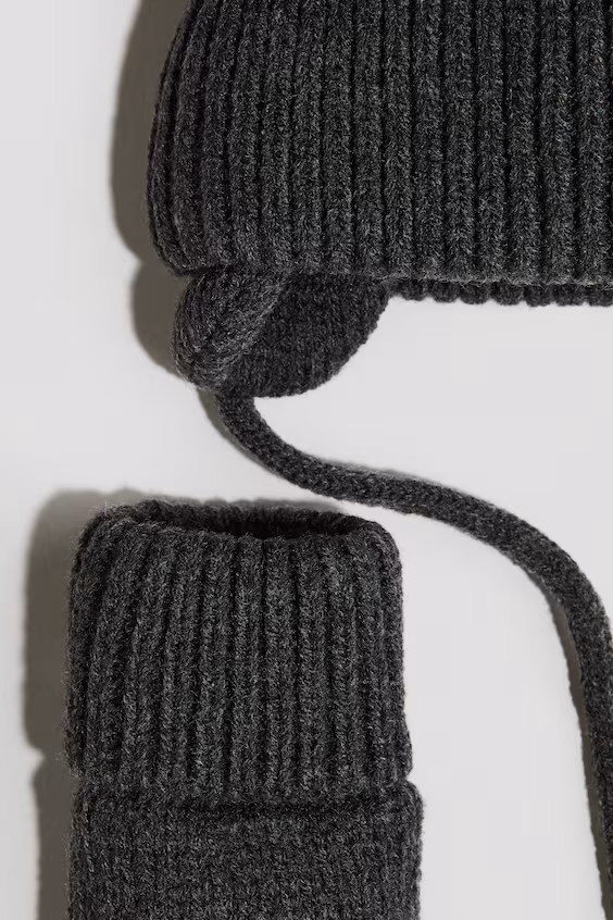 Набор шапки и перчаток с отверстием для большого пальца h&m