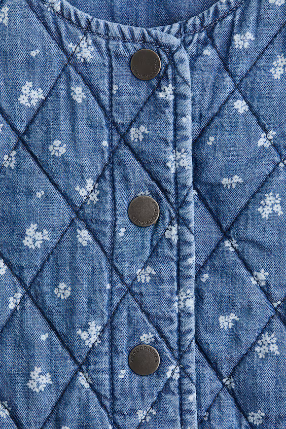 Подкладка из джинсовой ткани в стиле стеганка