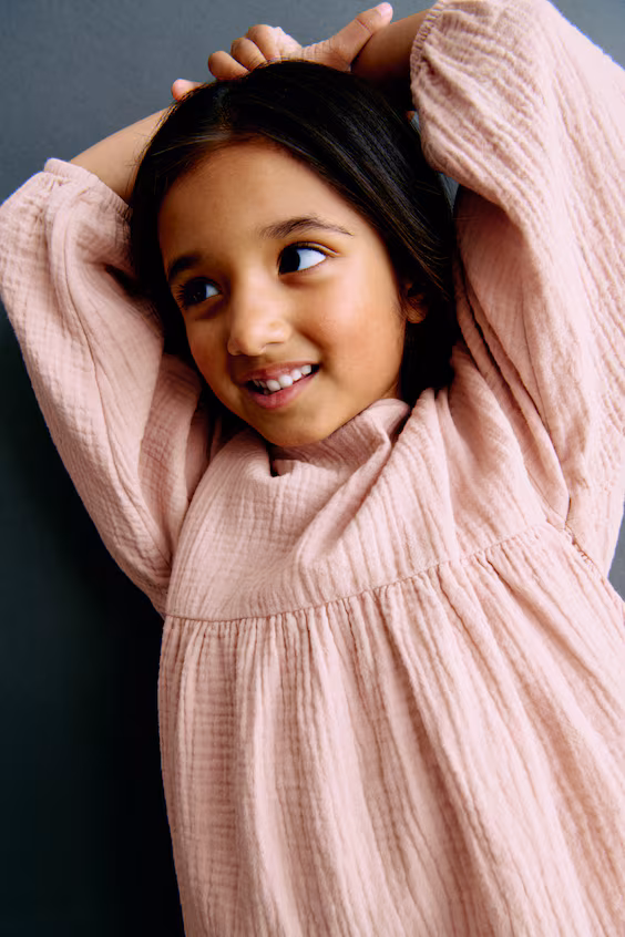 Платье из хлопковой муслина