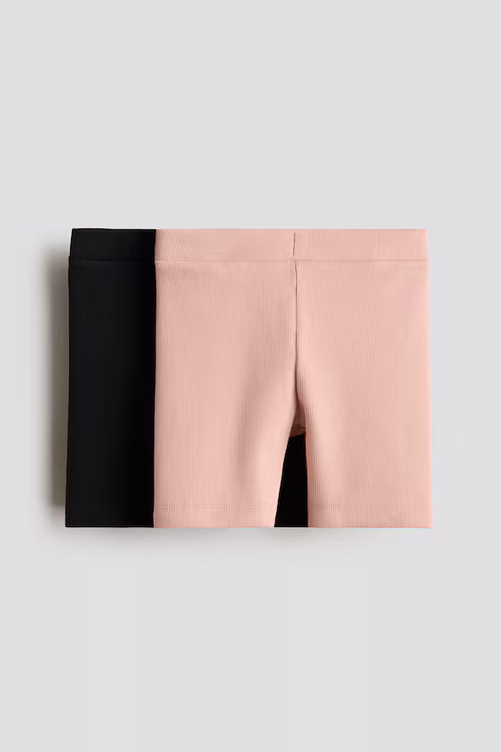 2-пары велосипедных шорт из рубчика