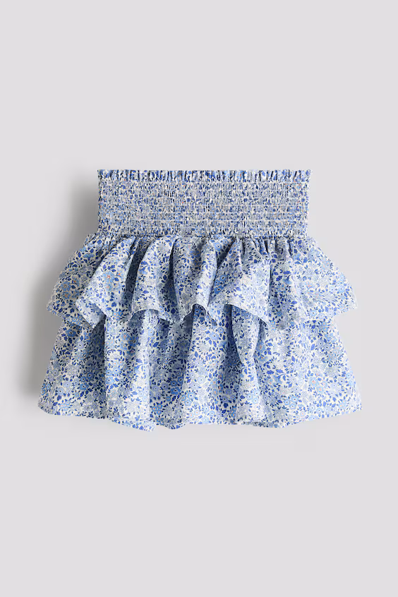 Юбка из хлопка с принтом