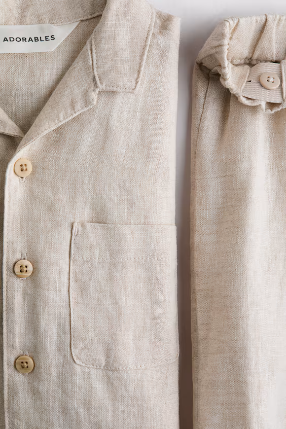 Набор из 2 льняных элементов