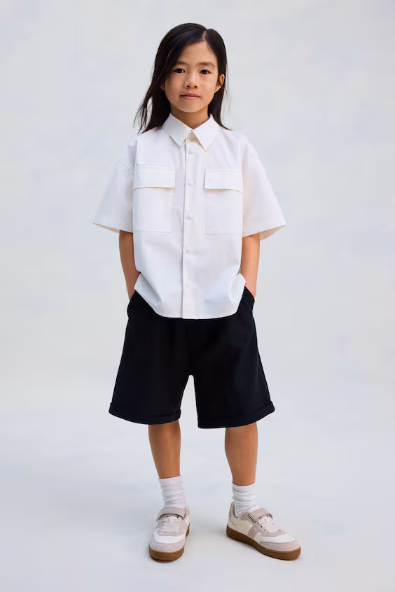 Шорты из джерси свободного кроя