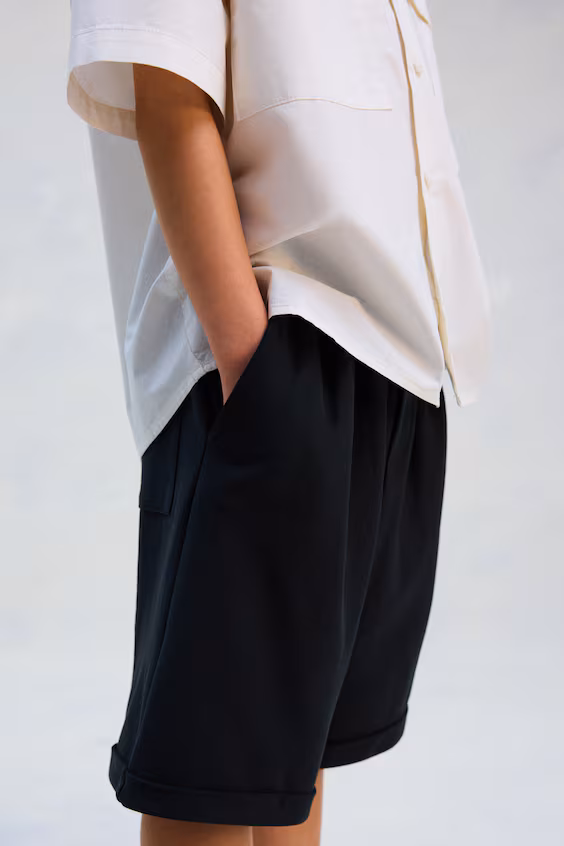 Шорты из джерси свободного кроя