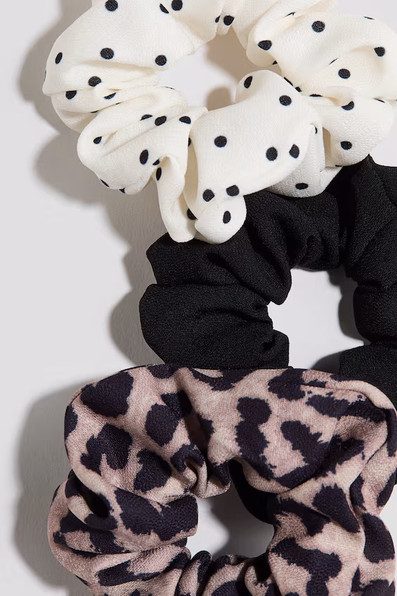 Набор из 3 резинок для волос scrunchies h&m