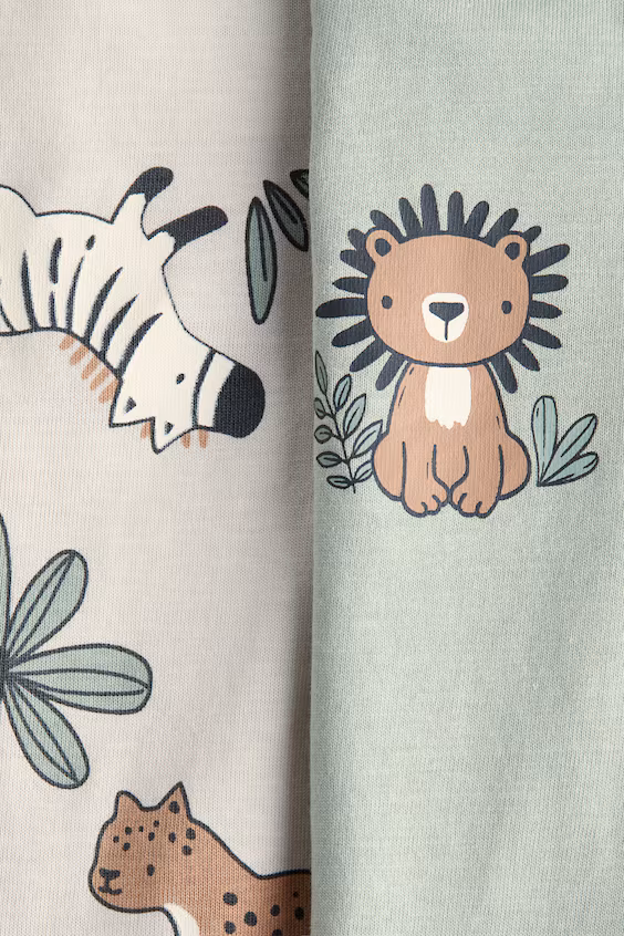 Набор из 2 пижам из хлопка с принтом