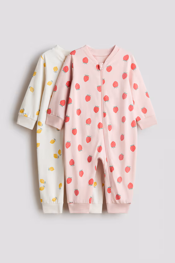 Набор из 2 пижам из хлопка с принтом