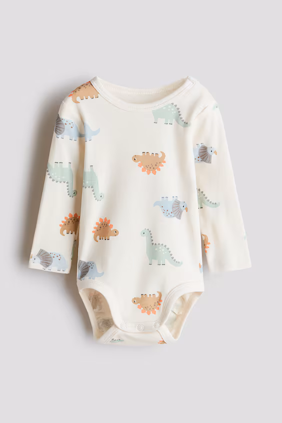 Боди с принтом из хлопка