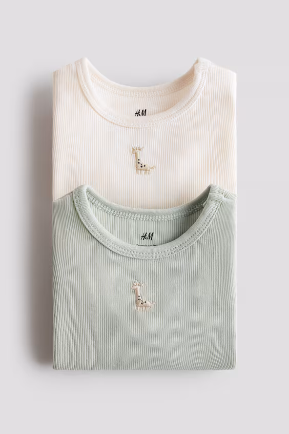 Набор из 2 боди из хлопка