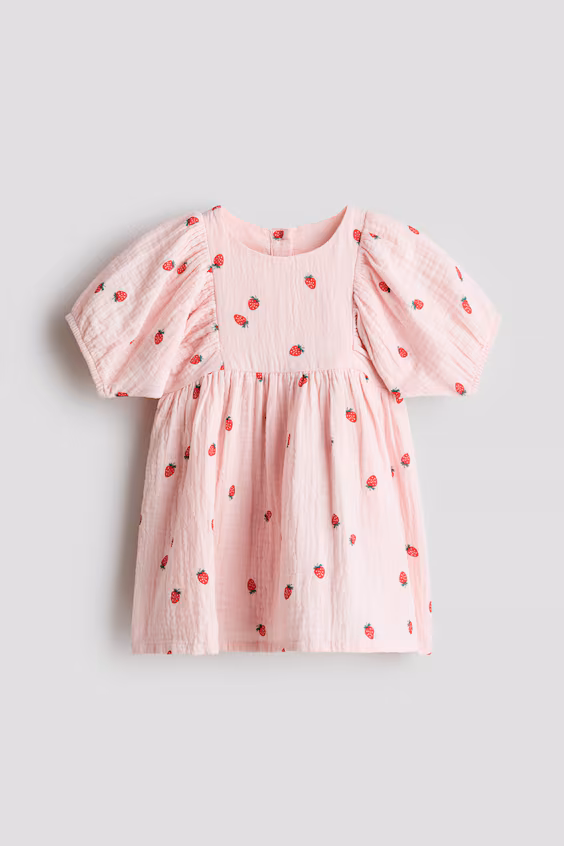 Платье из хлопковой муселина