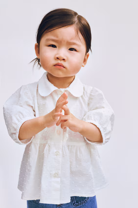 Блуза из хлопкового плюмети