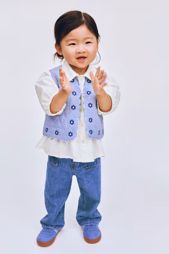 Блуза из хлопкового плюмети