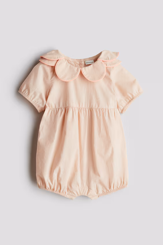 Фофо из хлопка с воротником на лепестках