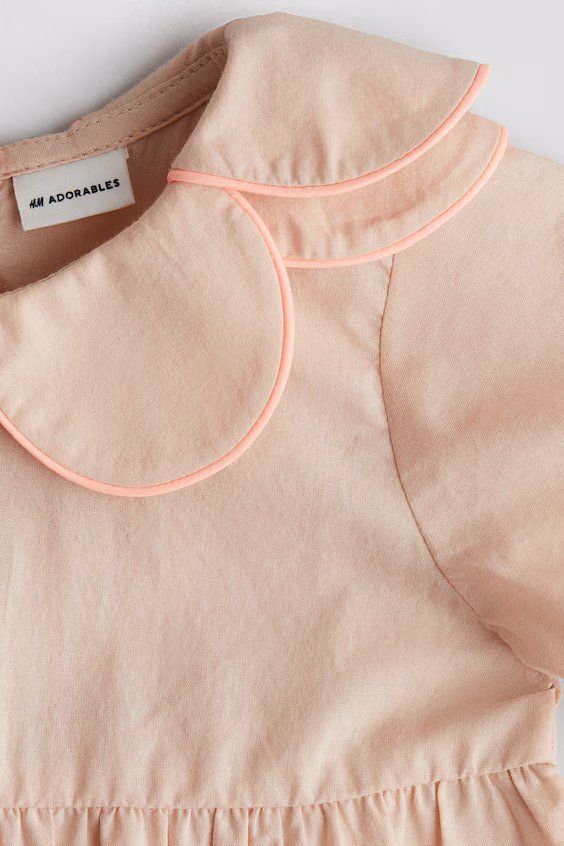 Фофо из хлопка с воротником на лепестках