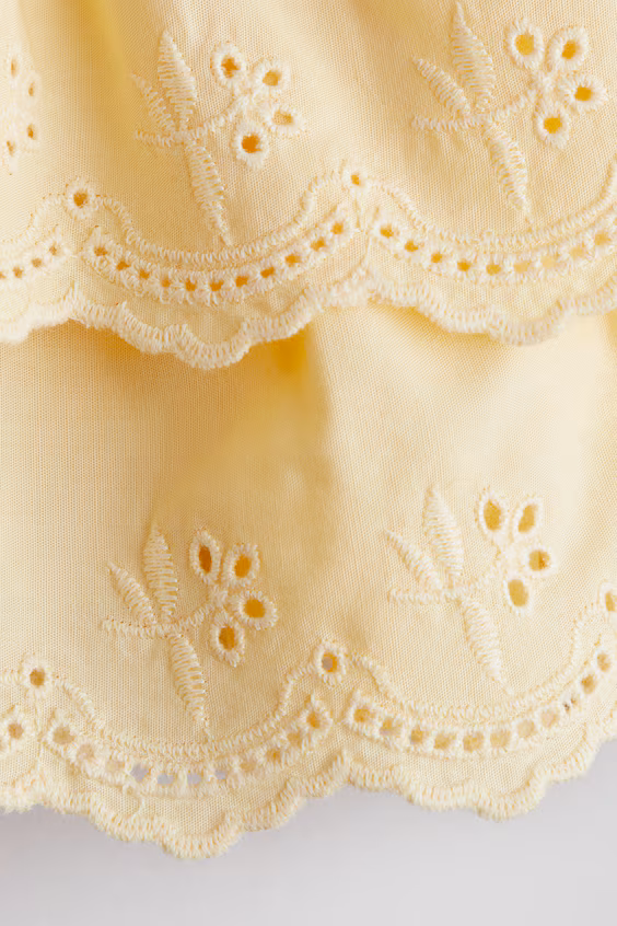 Комбинезон из хлопка с оборкой