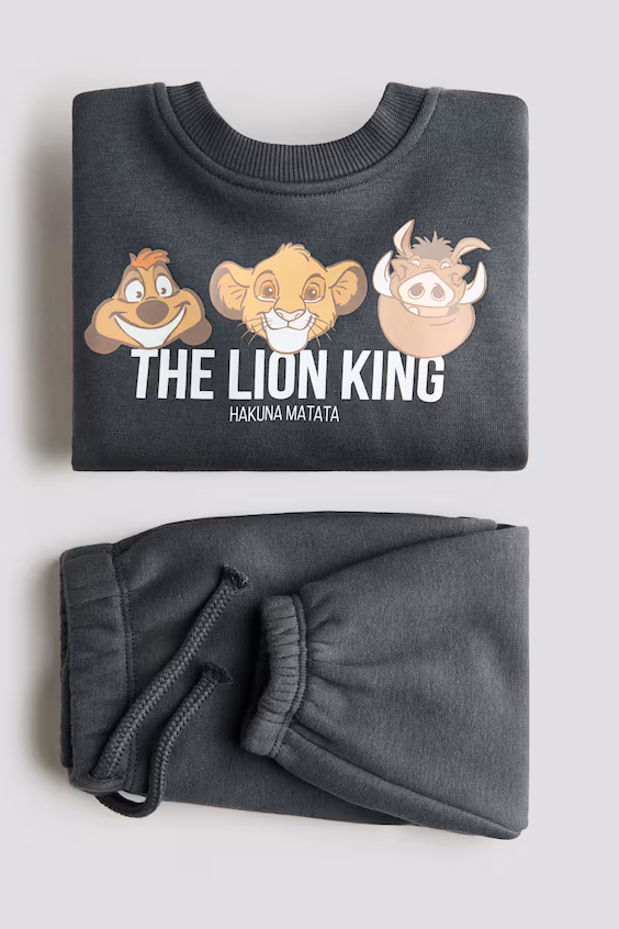 Комплект из 2 предметов из молнии с принтом