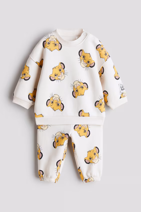 Комплект из 2 предметов из молнии с принтом