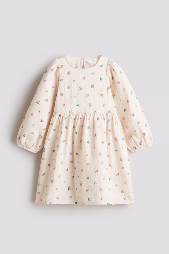 Платье из хлопковой муслина