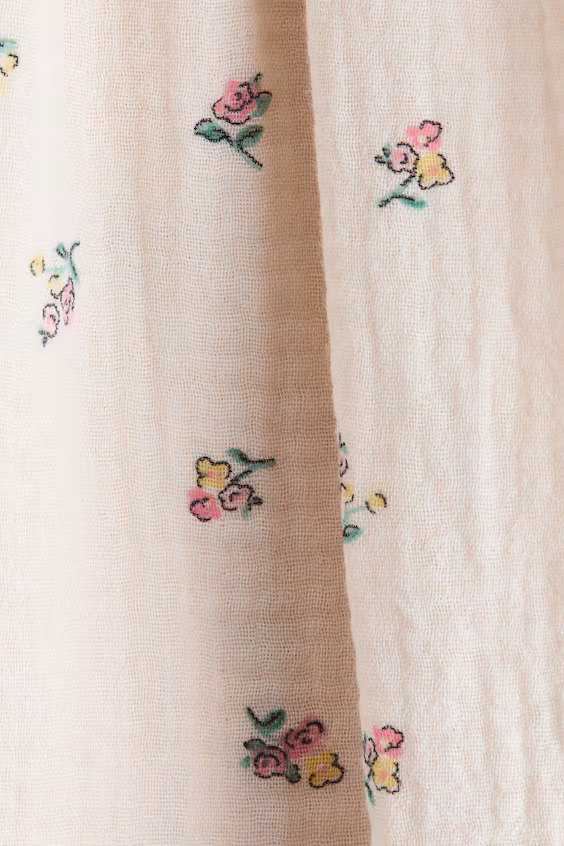 Платье из хлопковой муслина