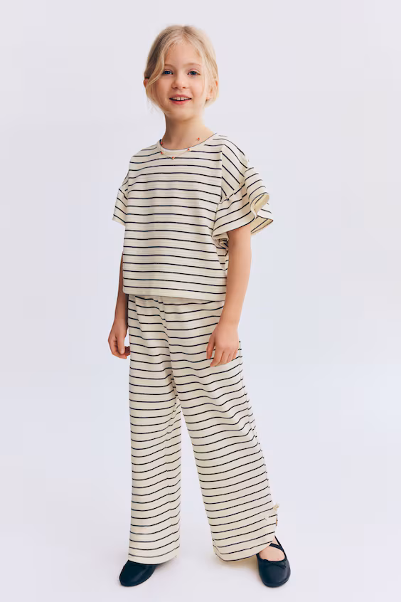 Комплект из 2 изделий из джерси с текстурой