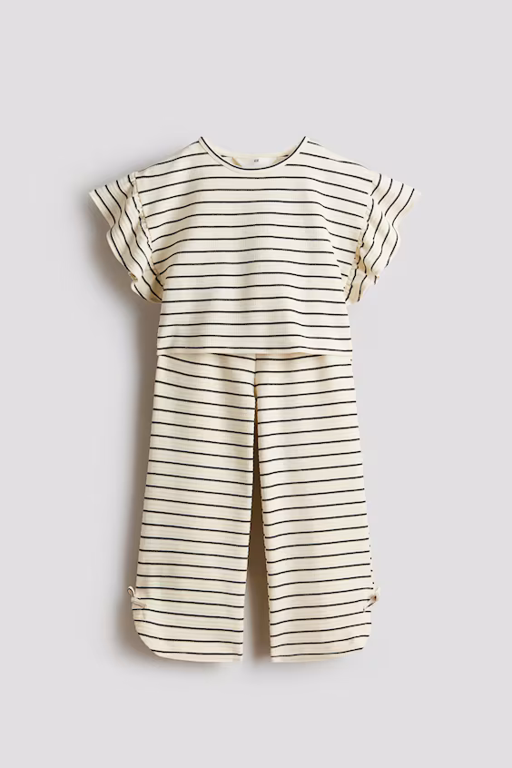 Комплект из 2 изделий из джерси с текстурой