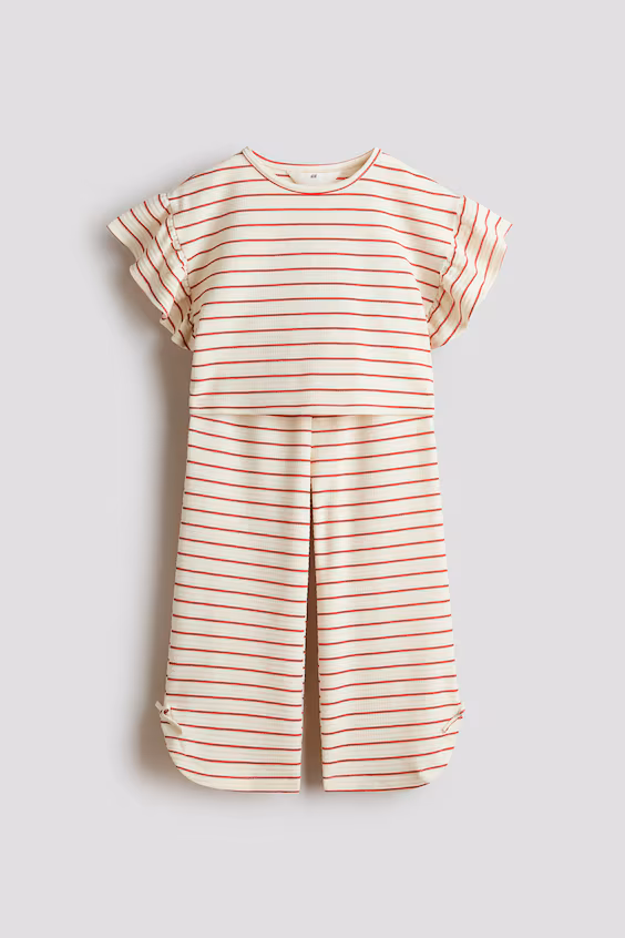 Комплект из 2 изделий из джерси с текстурой