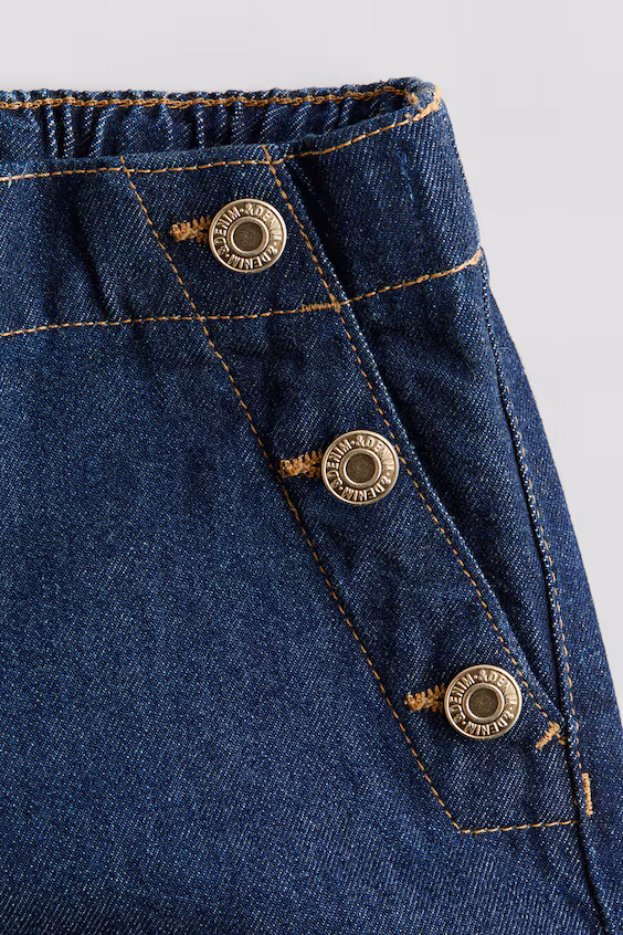 Джинсы прямого покроя широкие