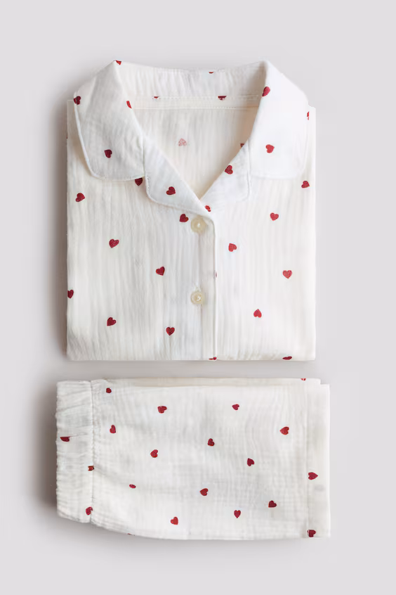 Пижама из плюшевой ткани с узором