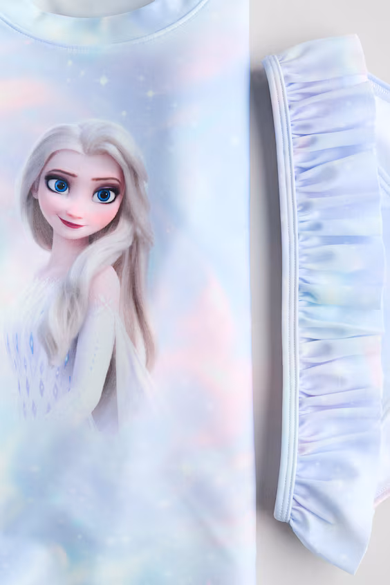 Купальный комплект с защитой от солнца upf 50 с принтом