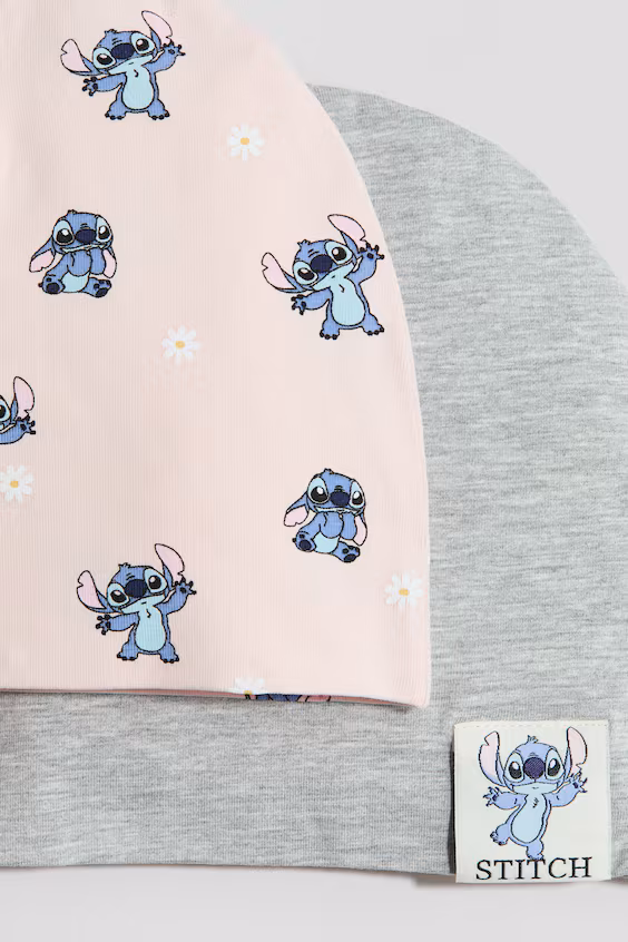 Набор из 2 шапок из хлопка