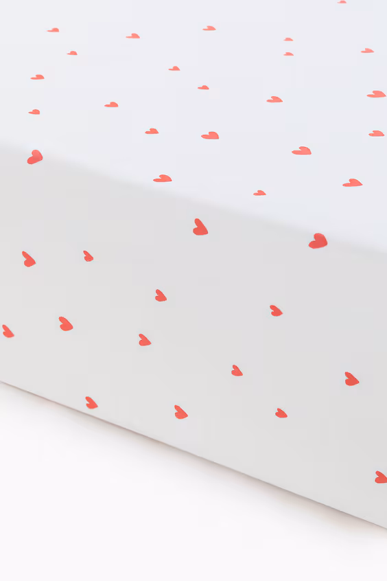 Простынь-чехол из хлопковой ткани с узором