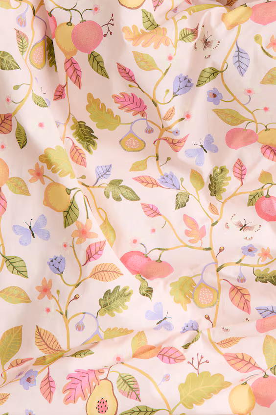 Комплект одеяла из хлопковой ткани с принтом