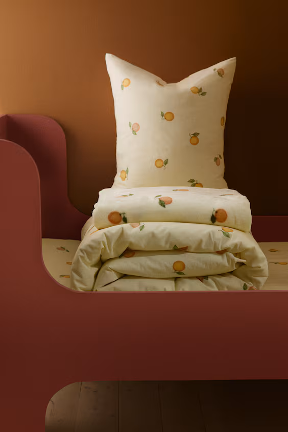 Комплект одеяла из хлопковой ткани с принтом