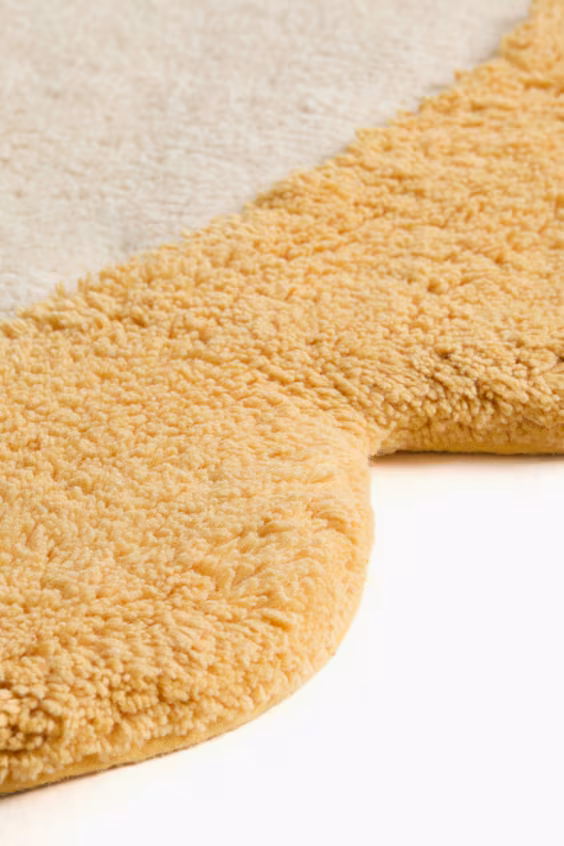 Коврик в форме цветка из хлопка