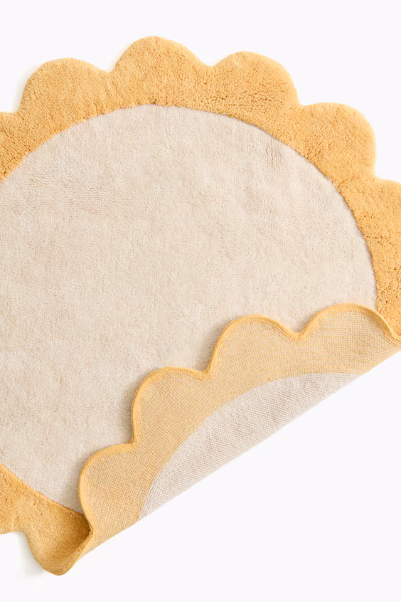 Коврик в форме цветка из хлопка