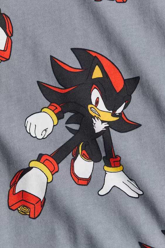 Футболка oversize с принтом h&m