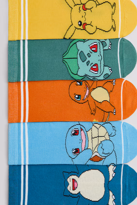 Пакет из 5 пар носков с узором