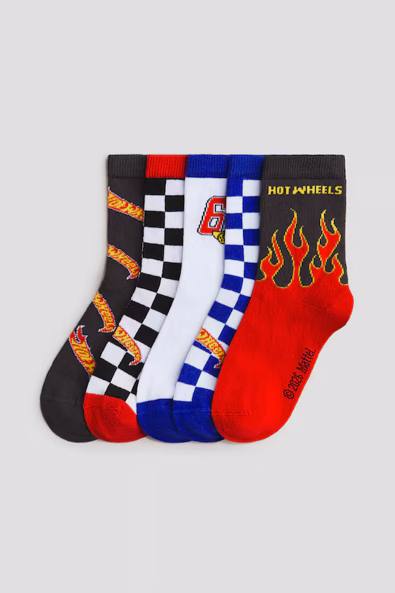 Пакет из 5 пар носков с узором