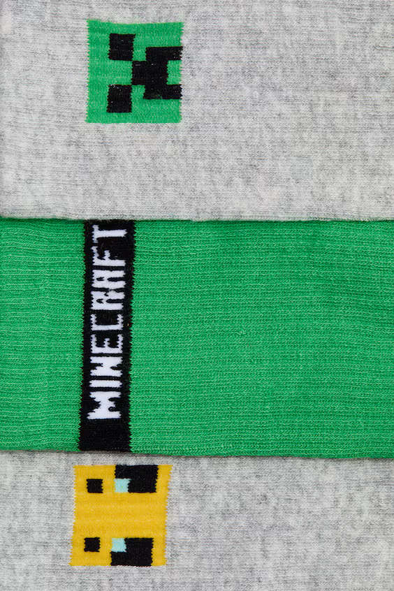 Пакет из 5 пар носков с вставками из интарсии