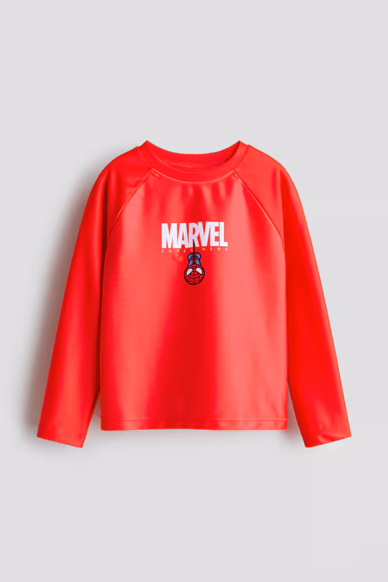 Пляжный свитер с принтом и upf 50