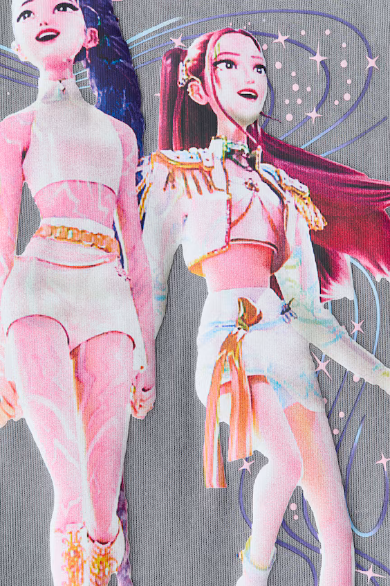 Футболка с принтом из хлопка